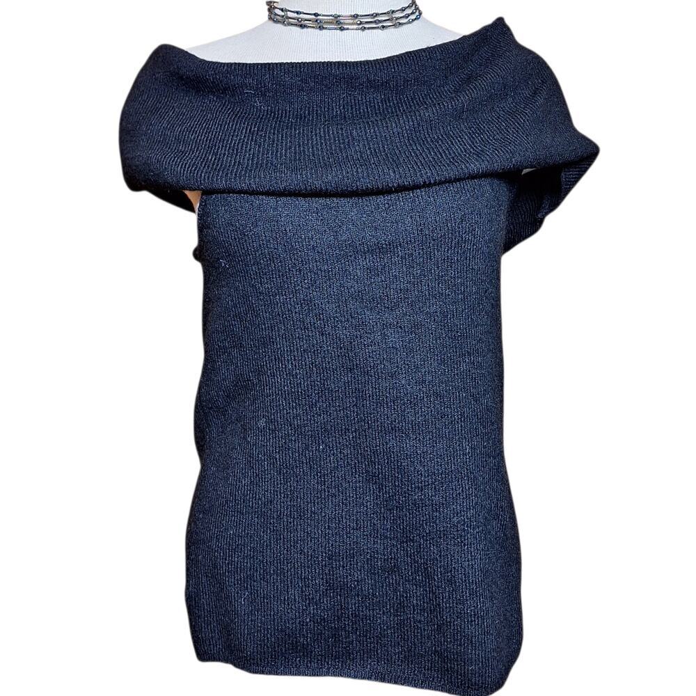 H&M New super soft knit sleeveless off the shoulder cowlneck sweater slouchy